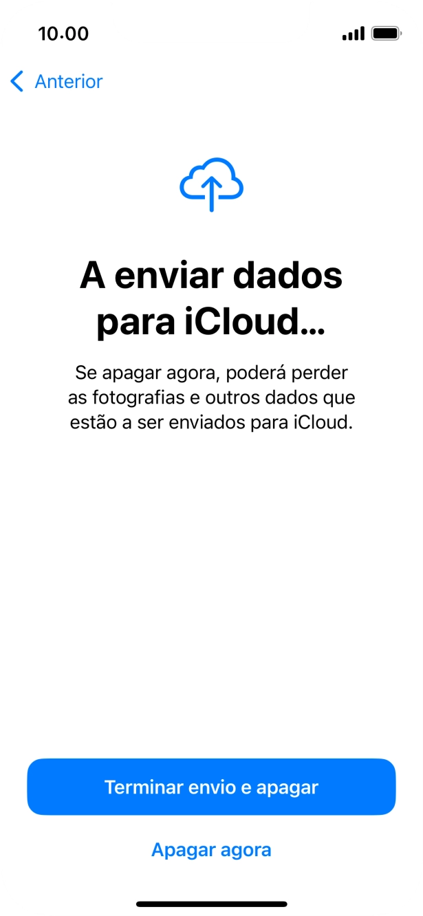 Prima Apagar agora.