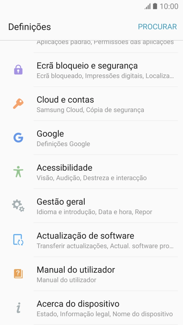 Prima Ecrã bloqueio e segurança.