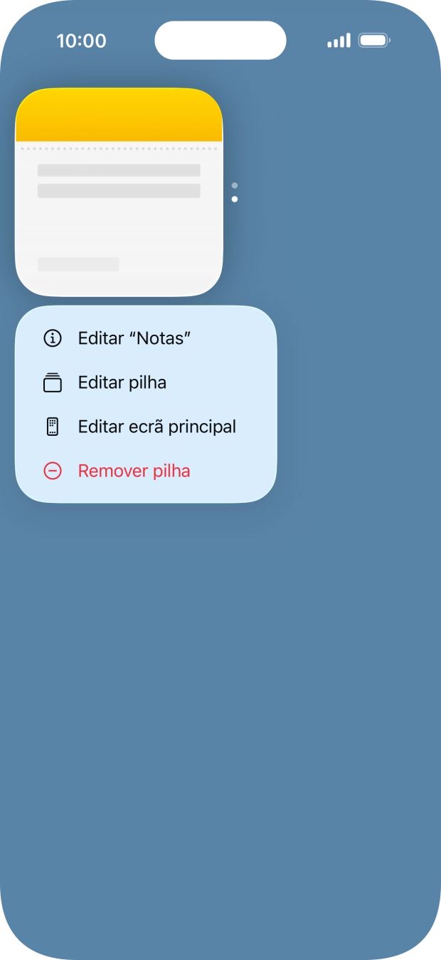Prima Editar pilha.