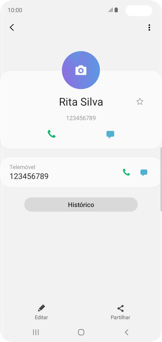 Prima a tecla de início para terminar e voltar ao ecrã inicial.