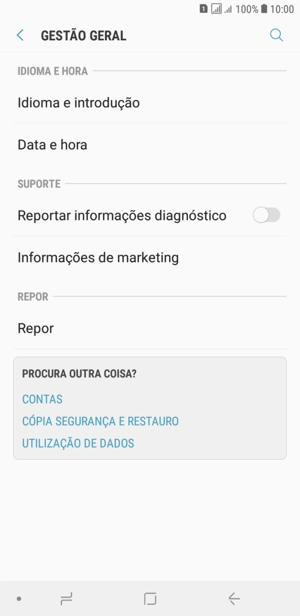 Prima Data e hora.