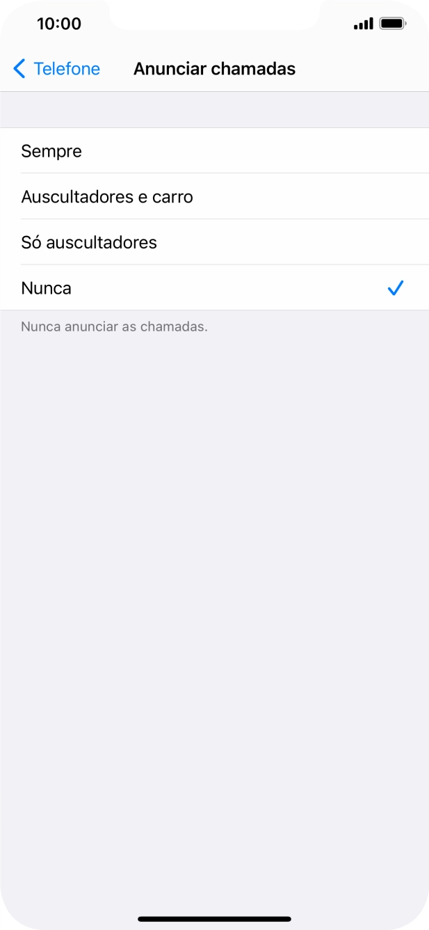 Prima Sempre para ativar a função sempre que o perfil silencioso está desativado.
