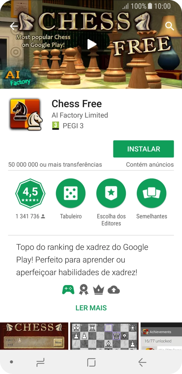 Prima INSTALAR e siga as indicações no ecrã para instalar a app.