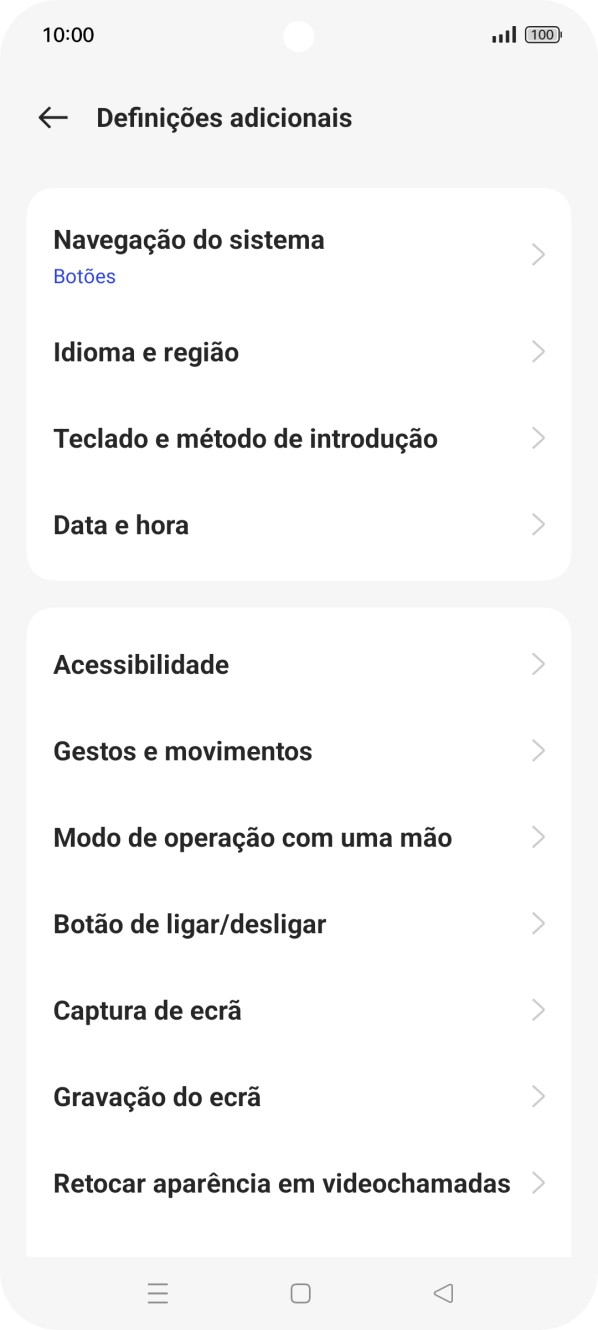 Prima Data e hora.