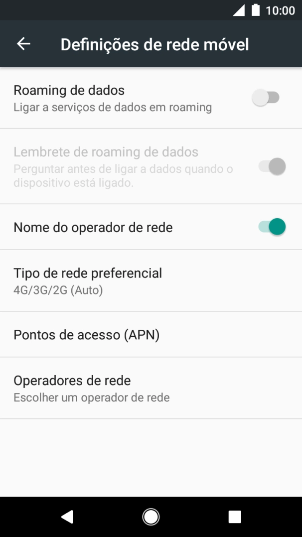 Prima Pontos de acesso (APN).