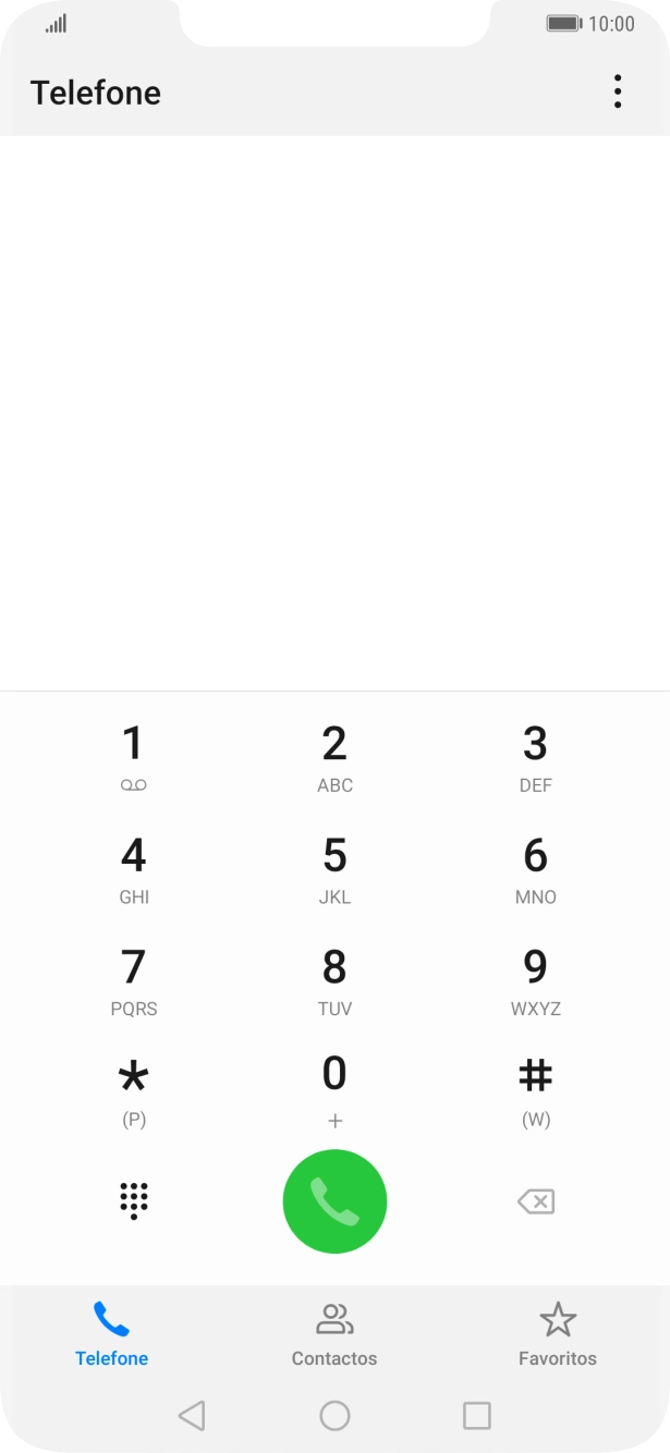 Prima o ícone de menu.