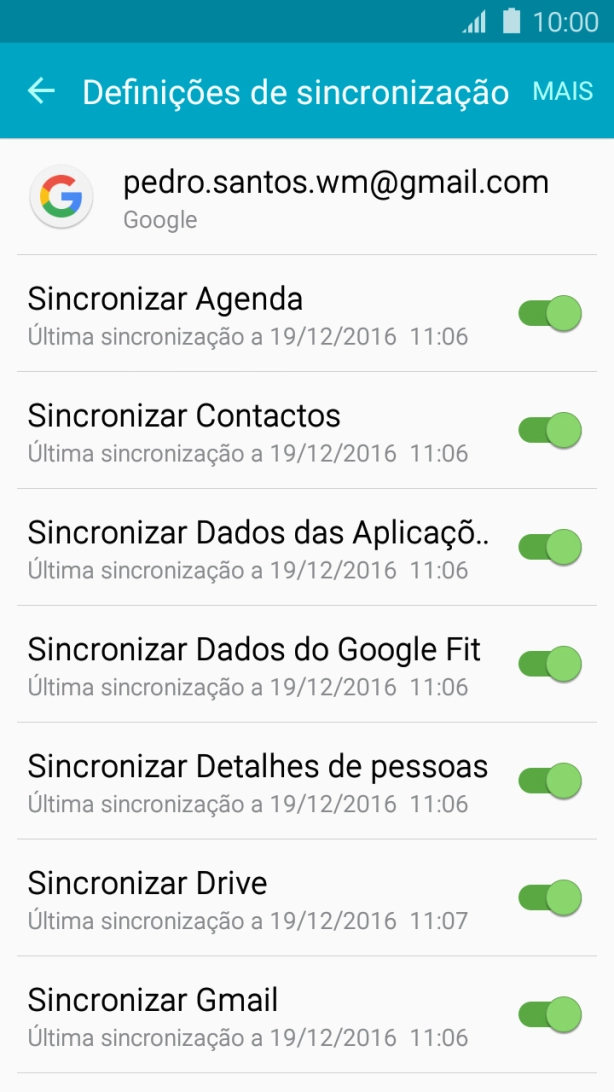 Prima a tecla de início para terminar e voltar ao ecrã inicial.