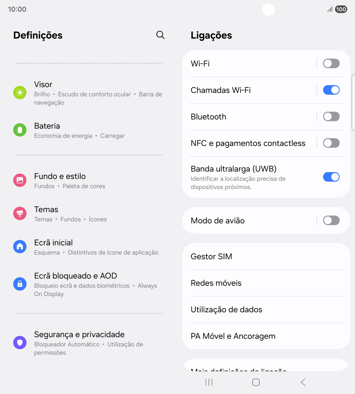 Prima Ecrã bloqueado e AOD.