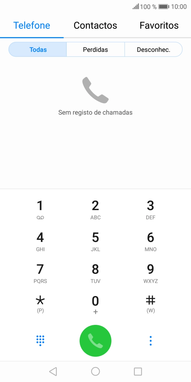 Prima o ícone de menu.