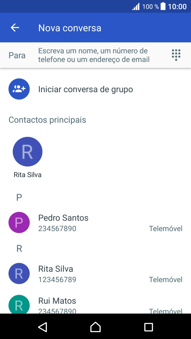 Prima o campo junto a 