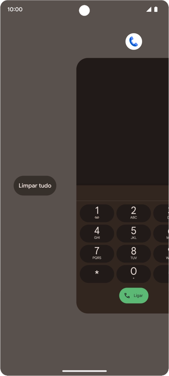 Prima Limpar tudo.