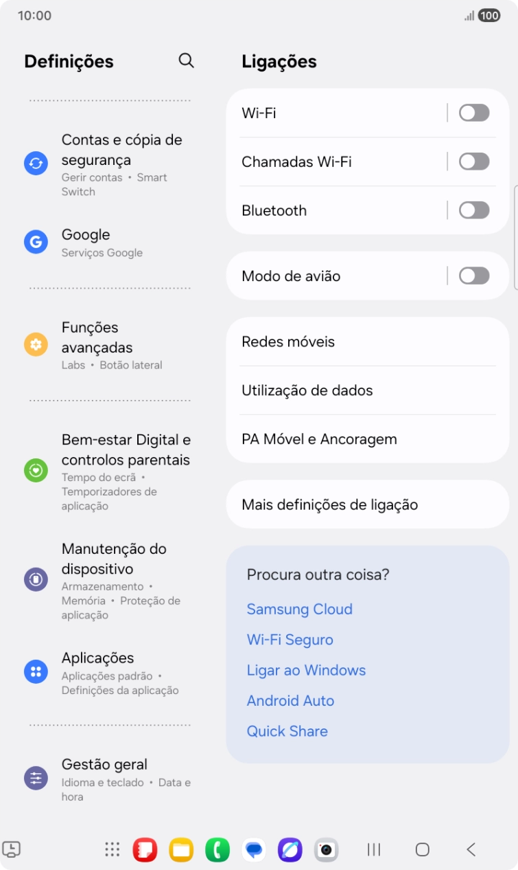 Prima Contas e cópia de segurança.