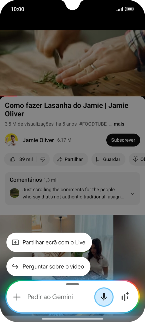 Prima Perguntar sobre o vídeo.