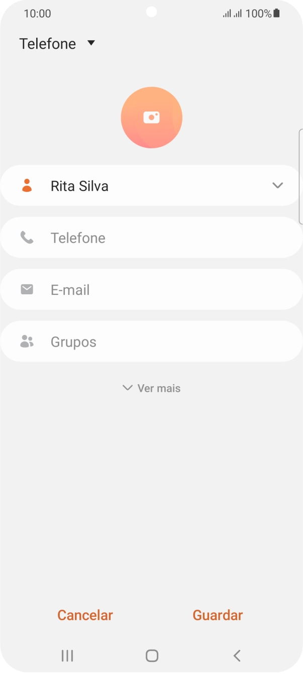 Prima Telefone e introduza o número de telefone pretendido.
