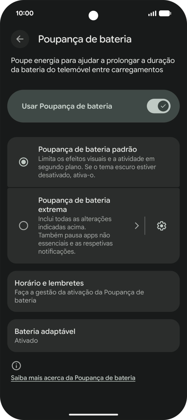 Para voltar ao ecrã inicial, deslize o dedo de baixo para cima a partir da base do ecrã.