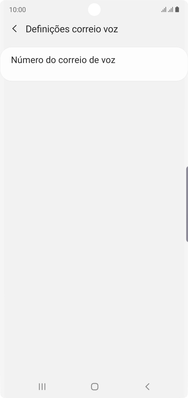 Prima Número do correio de voz.