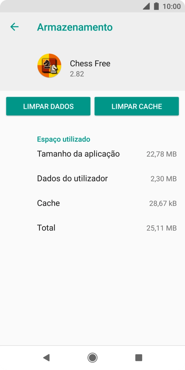 Prima LIMPAR CACHE.