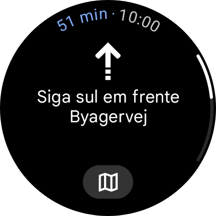 Siga as indicações no ecrã para encontrar o caminho para o destino pretendido.