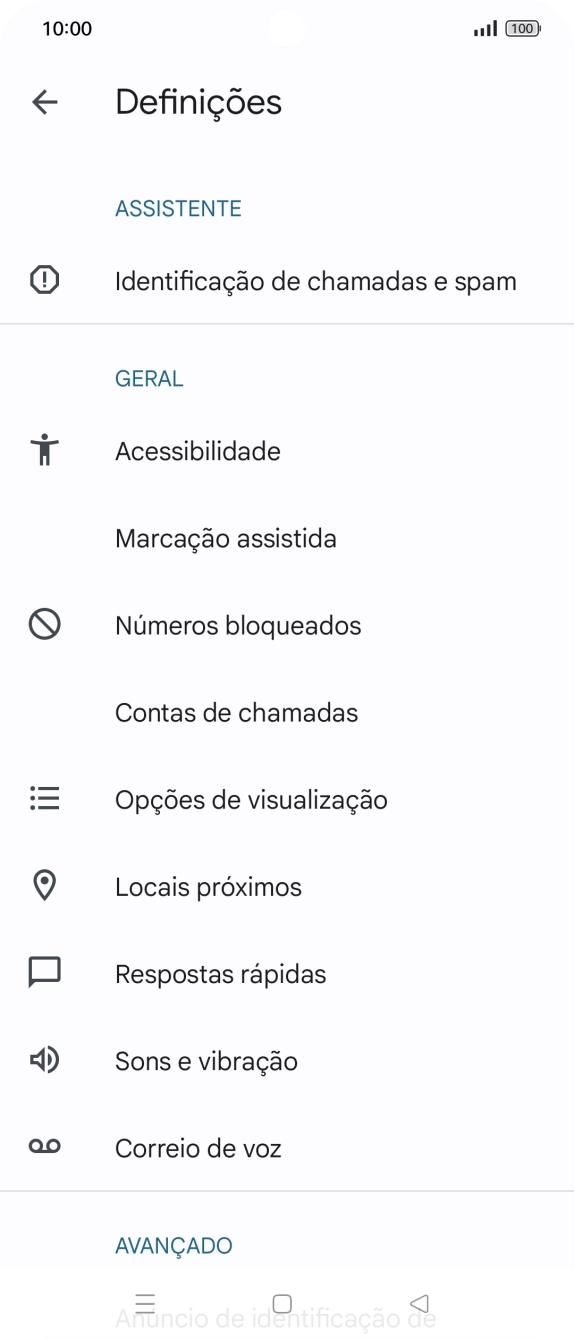 Prima Correio de voz.