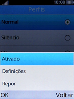 Escolha Definições.