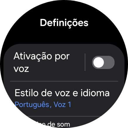 Prima Estilo de voz e idioma.