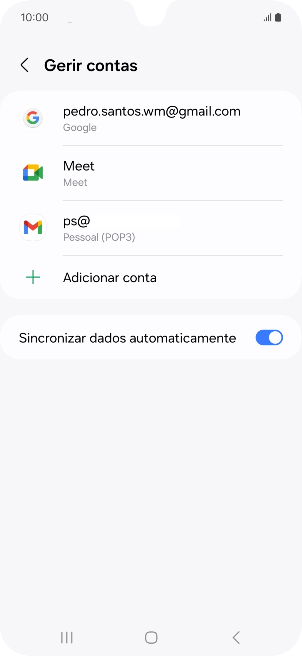 Prima a tecla de início para voltar ao ecrã inicial.