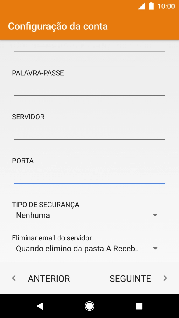 Prima a lista suspensa sob 
