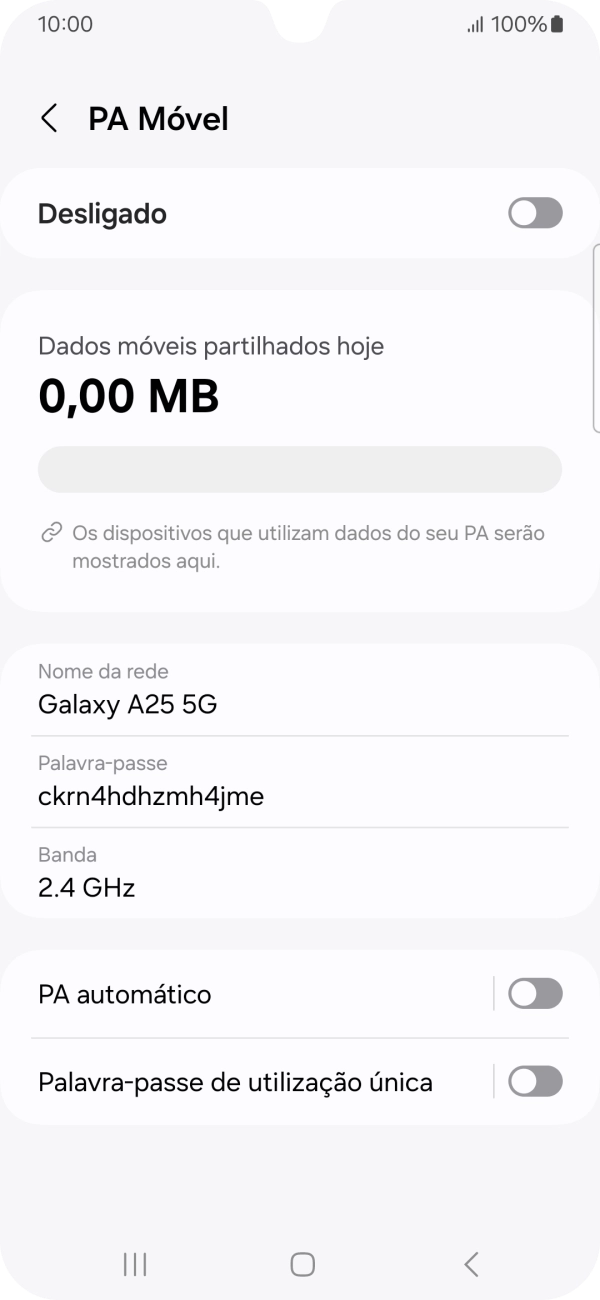Prima Nome da rede.