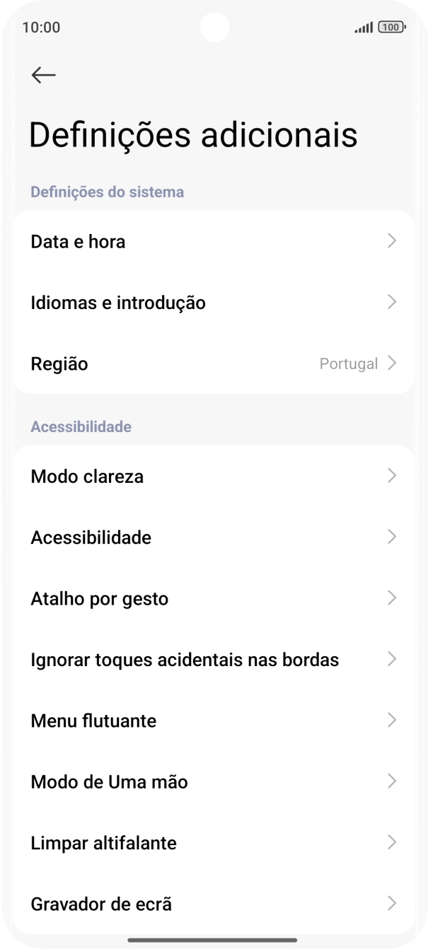 Prima Data e hora.
