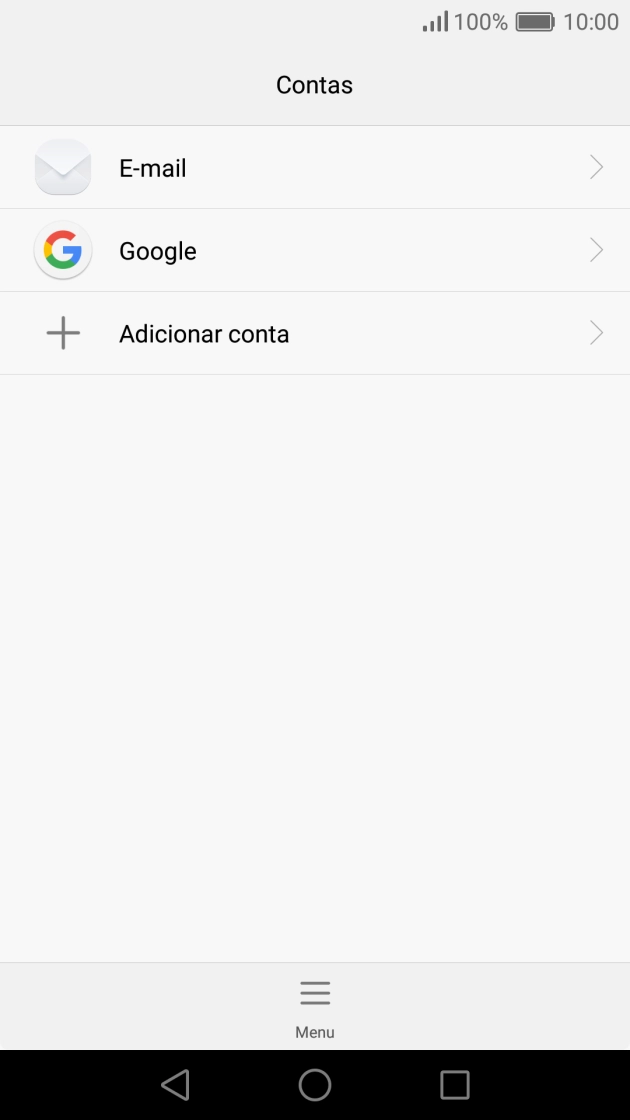 Prima o tipo de conta pretendido.