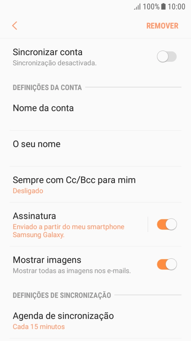Prima O seu nome.