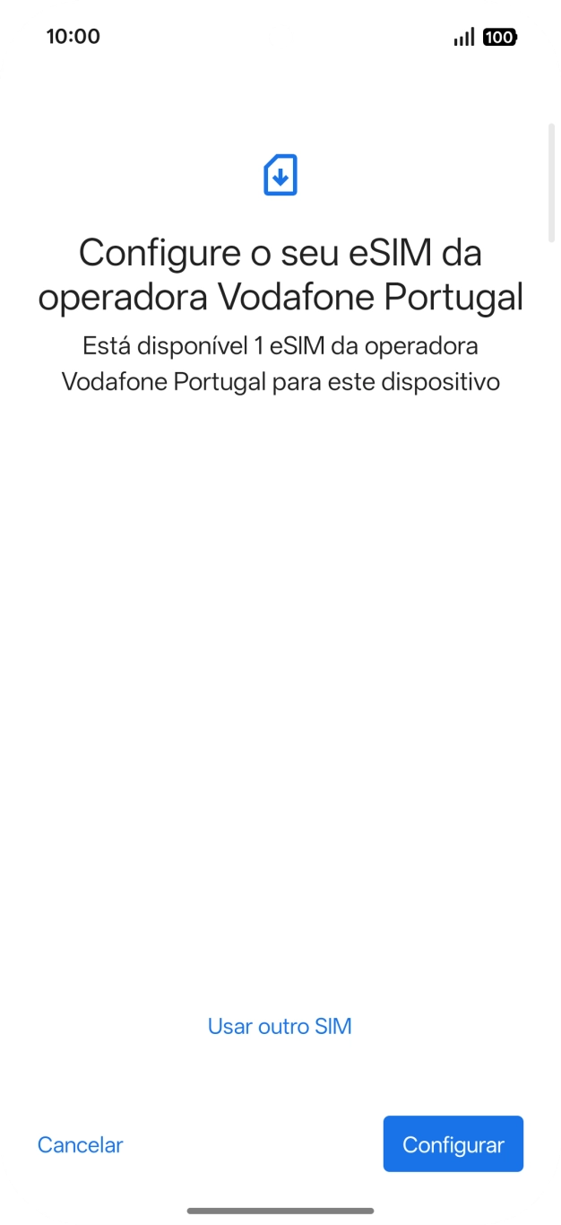 Prima Configurar.
