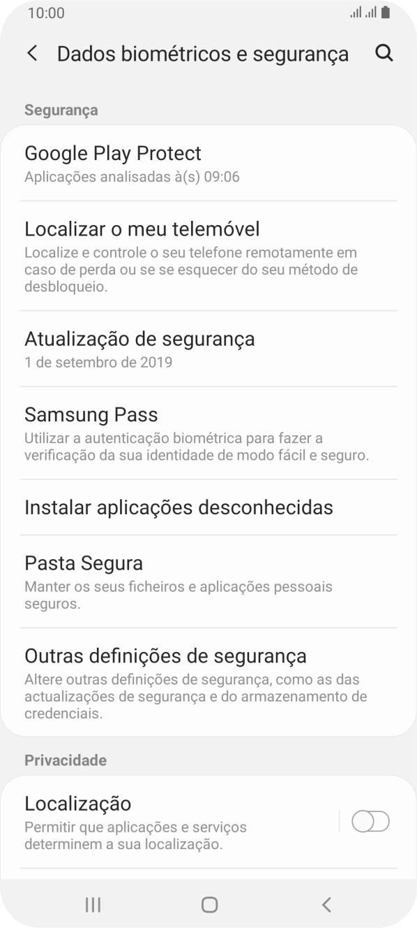 Prima Outras definições de segurança.