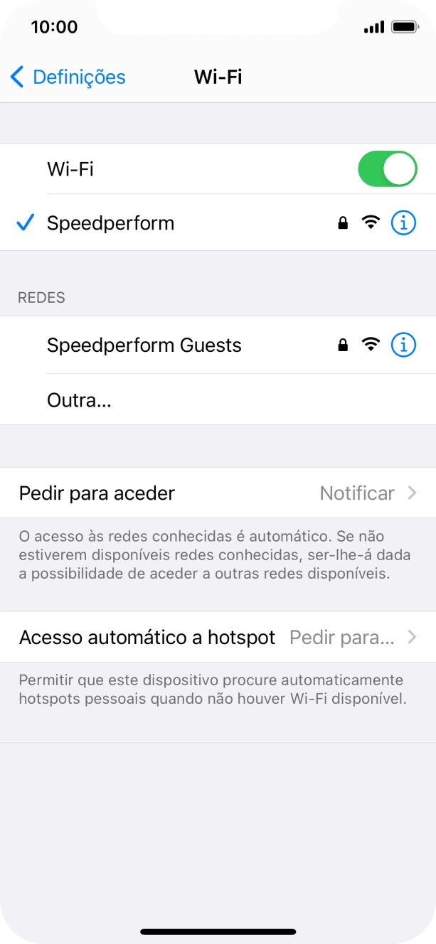 Para voltar ao ecrã inicial, deslize o dedo de baixo para cima a partir da base do ecrã.