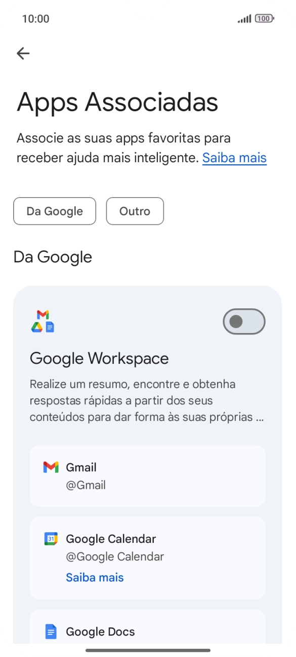 Prima o indicador junto à extensão pretendida para ativar a função.