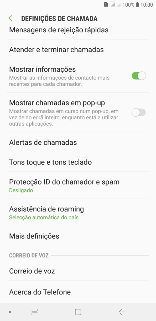 Prima Correio de voz.