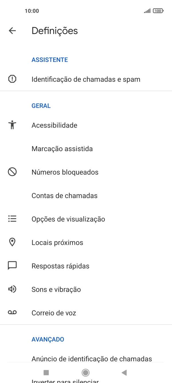 Prima Correio de voz.