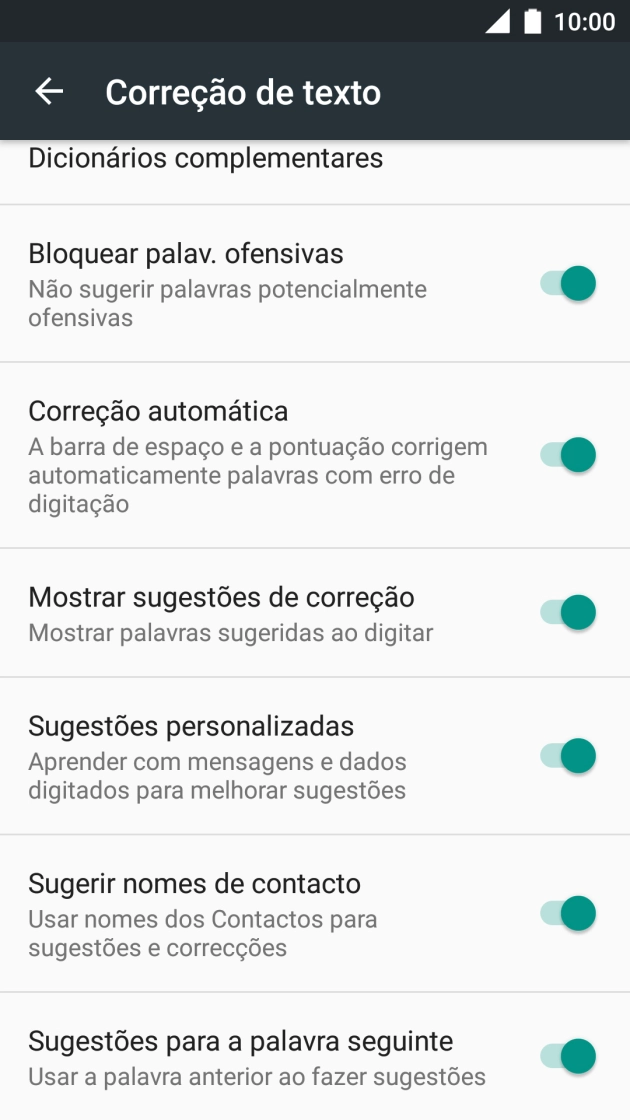 Prima a tecla de início para voltar ao ecrã inicial.