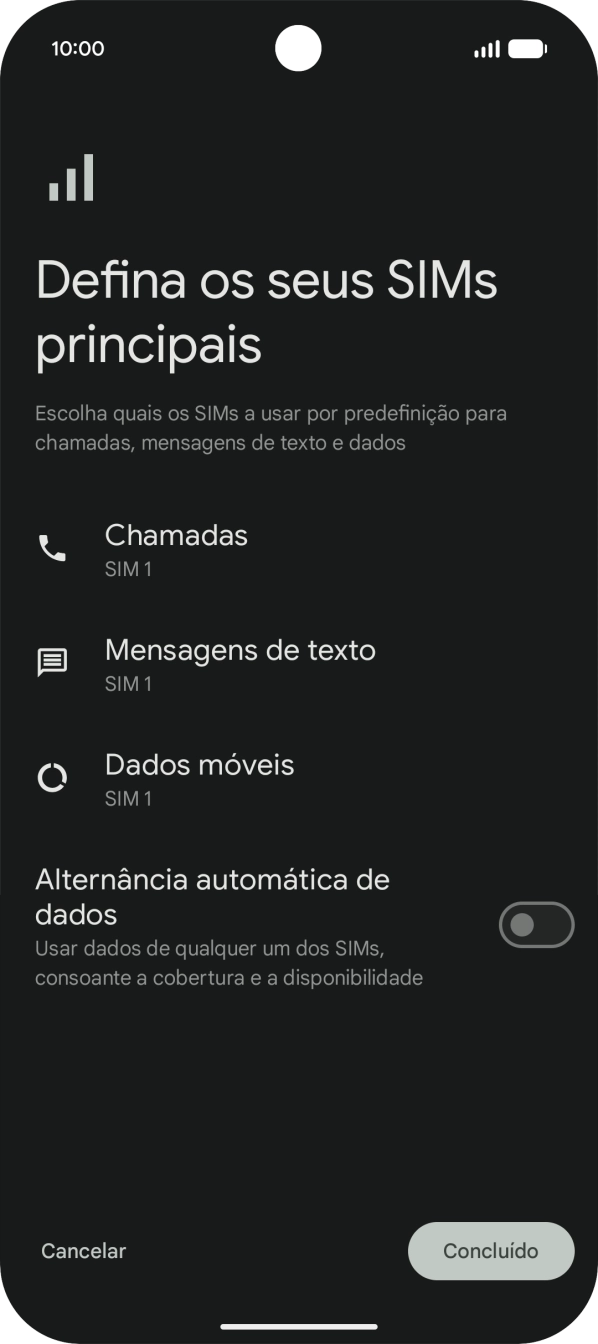 Prima Concluído.