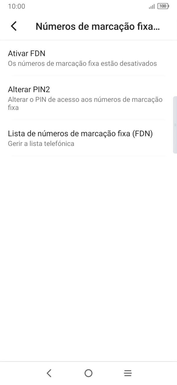 Prima Activar FDN.