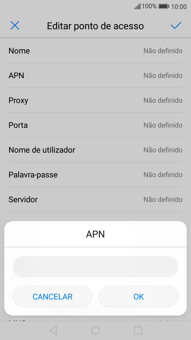 Introduza net2.vodafone.pt e prima OK.