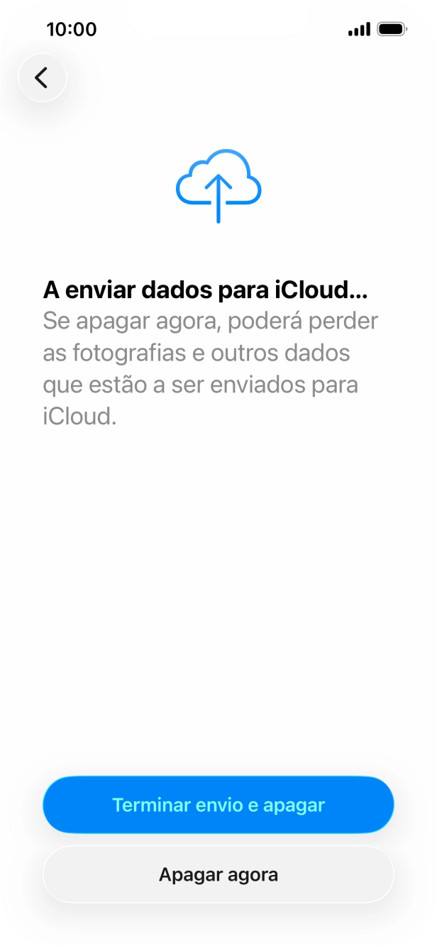 Prima Apagar agora.