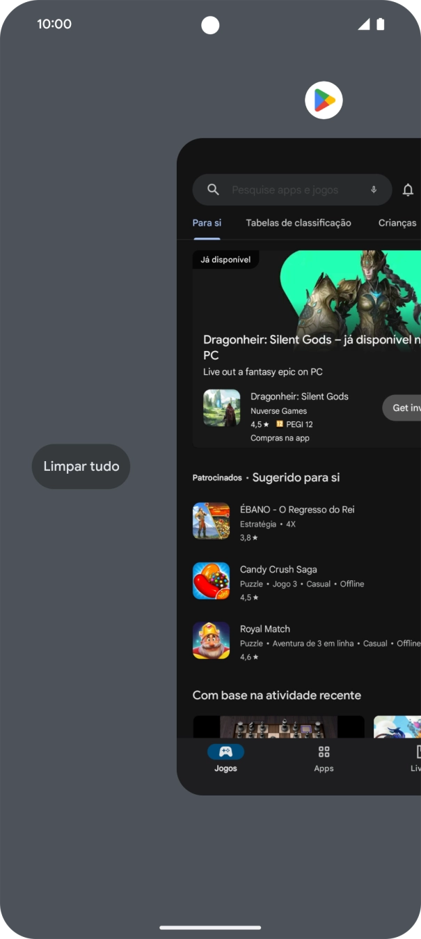 Prima Limpar tudo.
