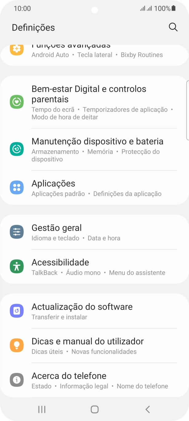 Prima Acerca do telefone.