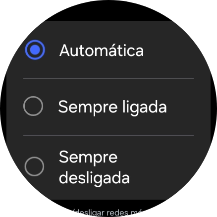 Prima a definição pretendida para usar dados móveis.