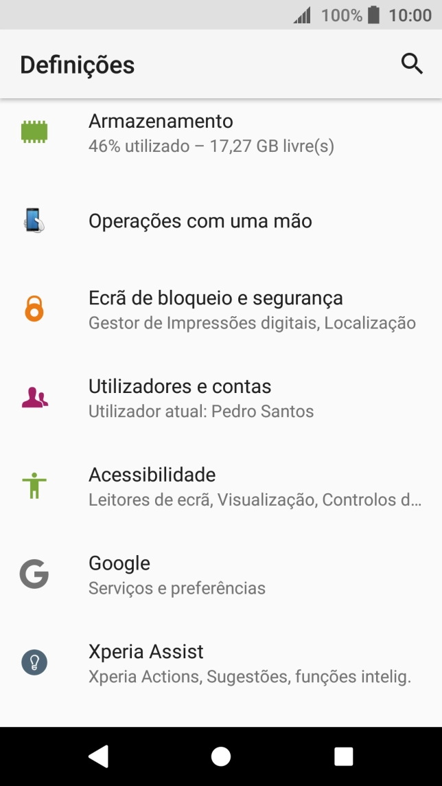 Prima Ecrã de bloqueio e segurança.
