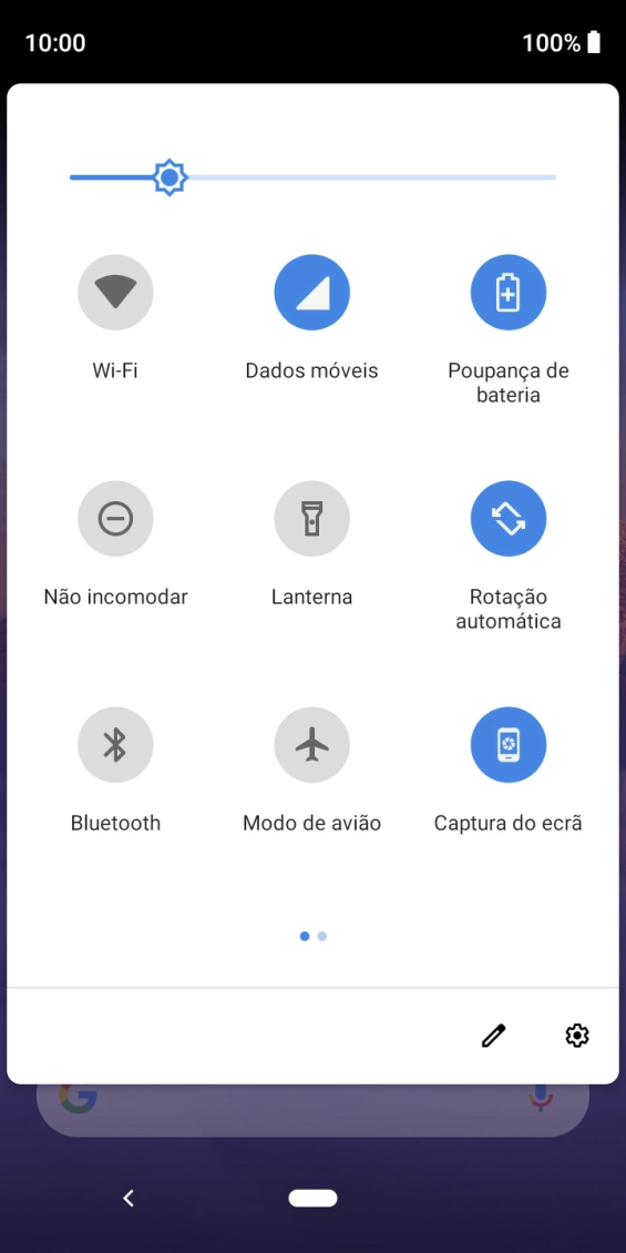 Prima a tecla de início para terminar e voltar ao ecrã inicial.