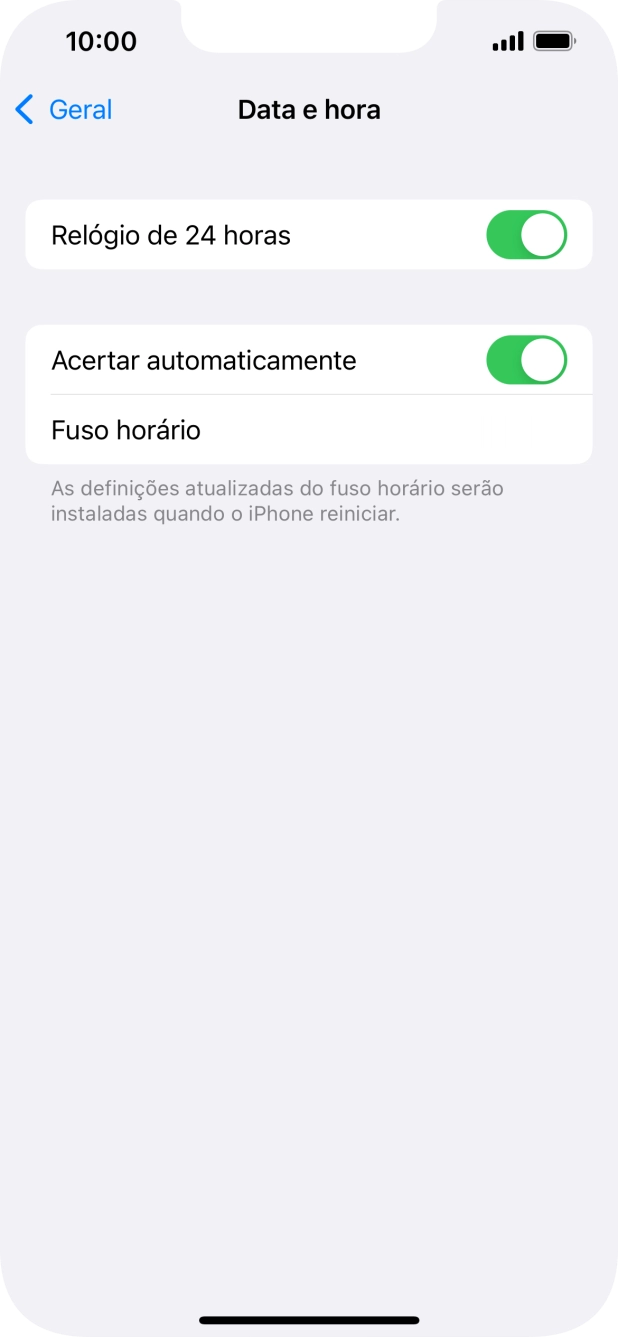 Para voltar ao ecrã inicial, deslize o dedo de baixo para cima a partir da base do ecrã.