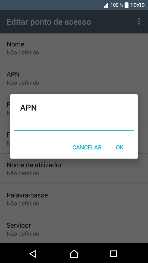 Introduza net2.vodafone.pt e prima OK.