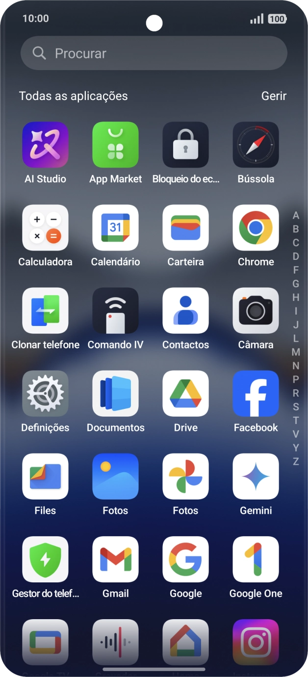 Prima Gemini. Se lhe for solicitado, deve seguir as indicações no ecrã para ativar a função.